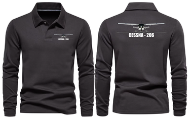 CESSNA 206 LONG SLEEVE POLO